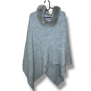 Fratelli Talli black fringe poncho cape One size fits most Made in Italy